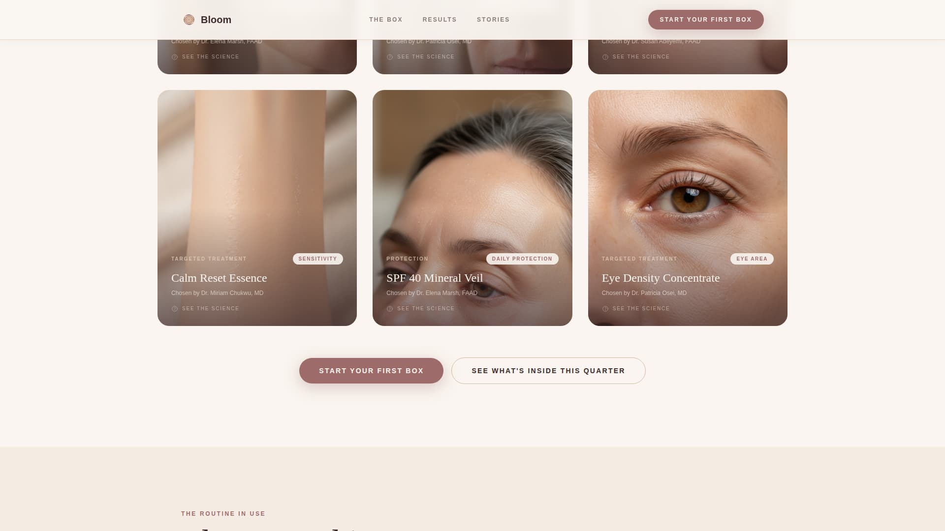 Bloom - Luxe Skincare Landing Page Template