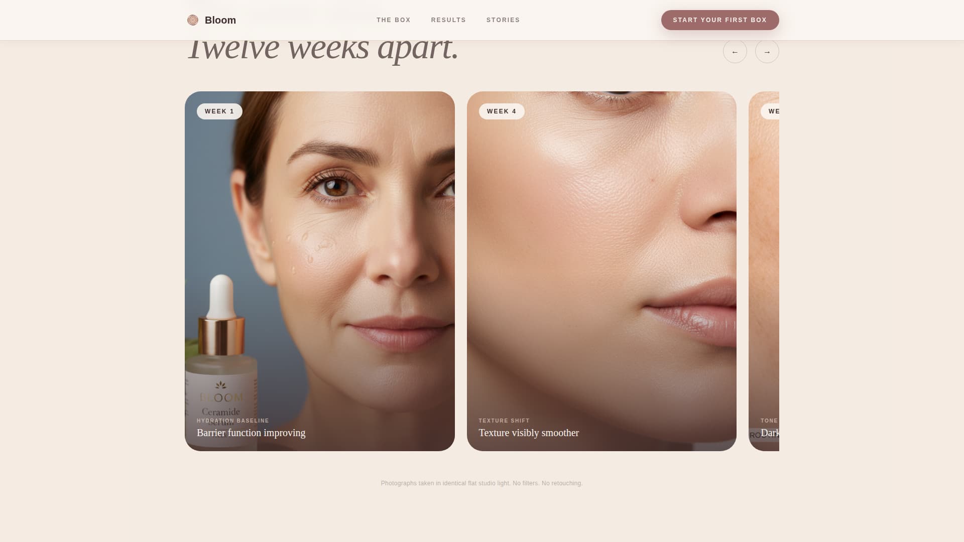 Bloom - Luxe Skincare Landing Page Template