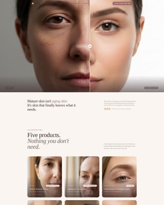 Bloom - Luxe Skincare Landing Page Template