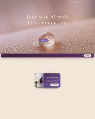 Sebum - Radiant Skincare Landing Page Template