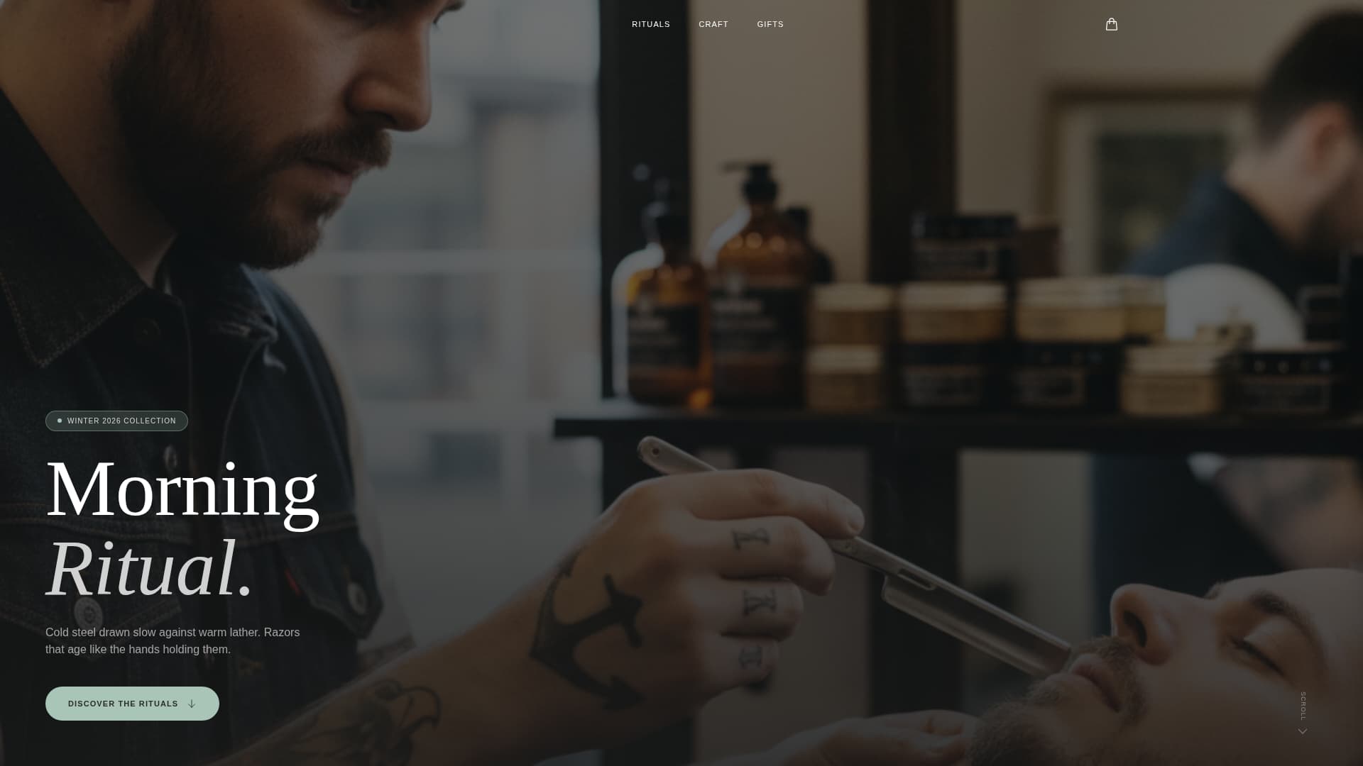 Blade - Refined Grooming Landing Page Template