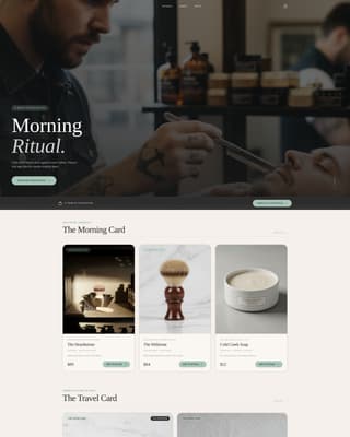 Blade - Refined Grooming Landing Page Template
