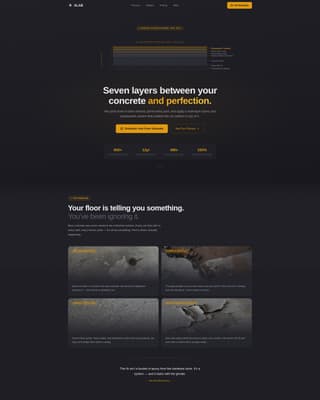 Slab - Precision Flooring Landing Page Template