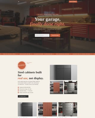 Workbench - Ironclad Garage Landing Page Template
