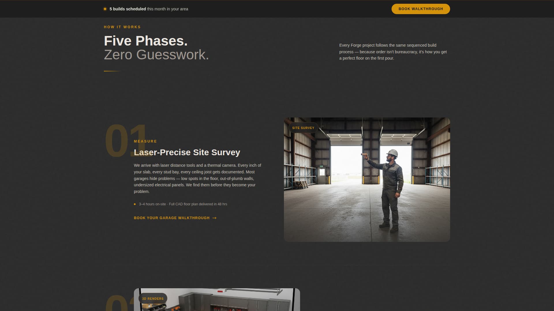 Forge - Industrial Garagerenovation Landing Page Template