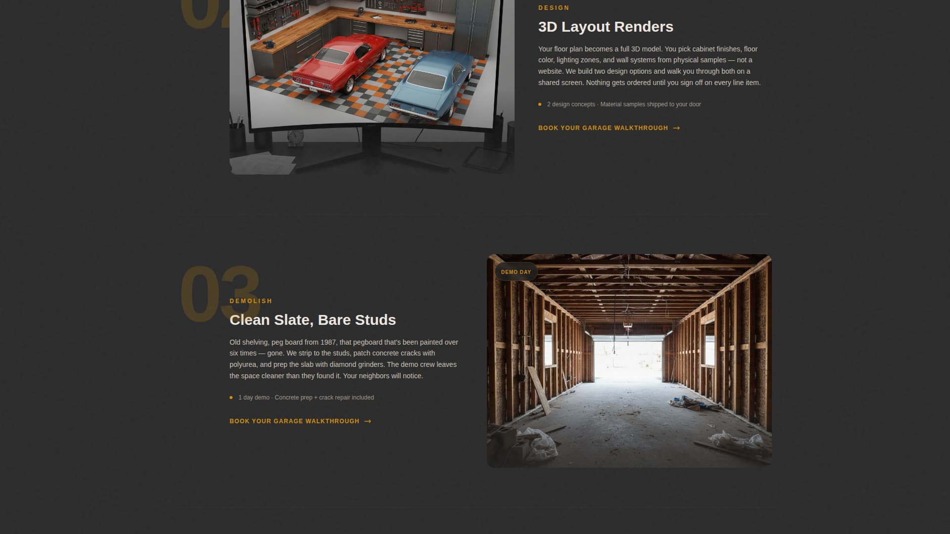 Forge - Industrial Garagerenovation Landing Page Template