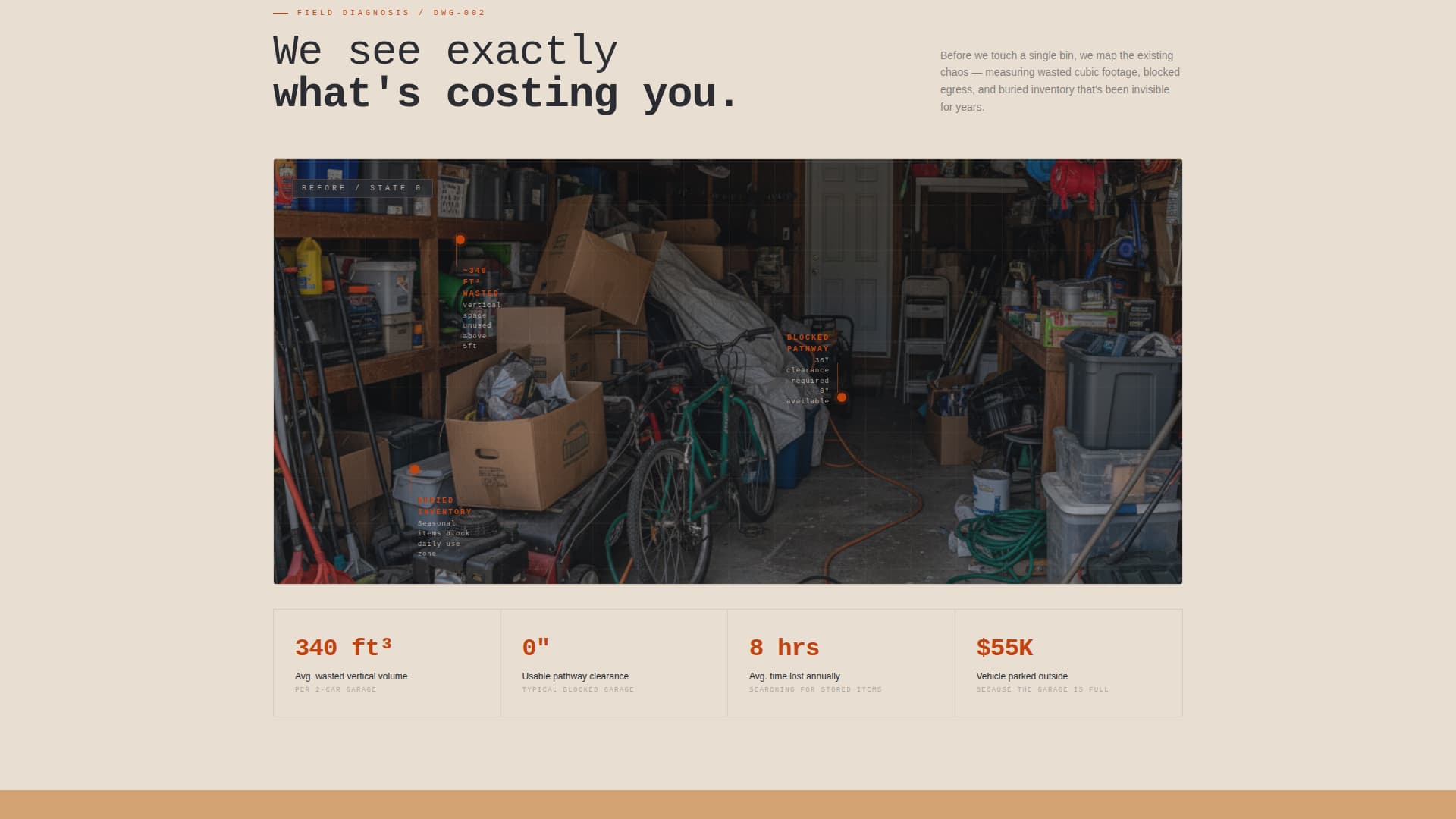 Racked - Precision Garageorganizer Landing Page Template