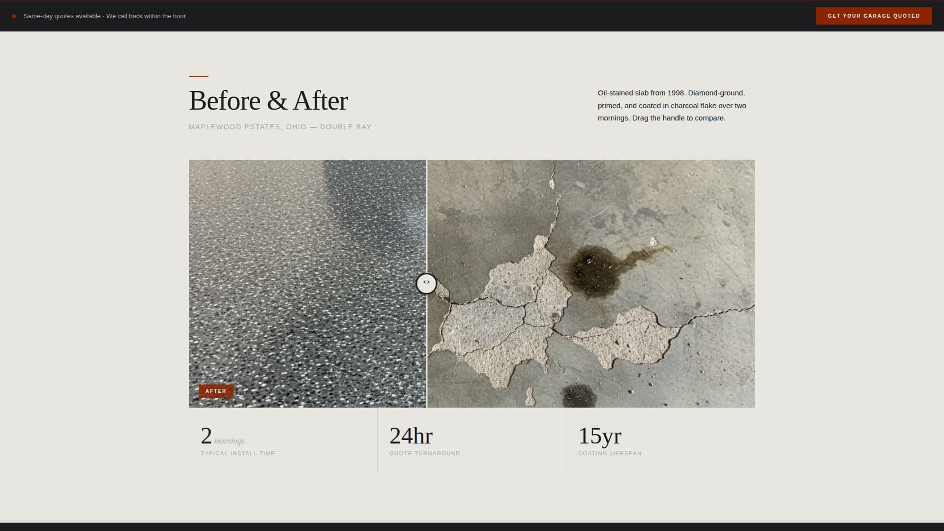 Coat - Gleaming Garage Landing Page Template