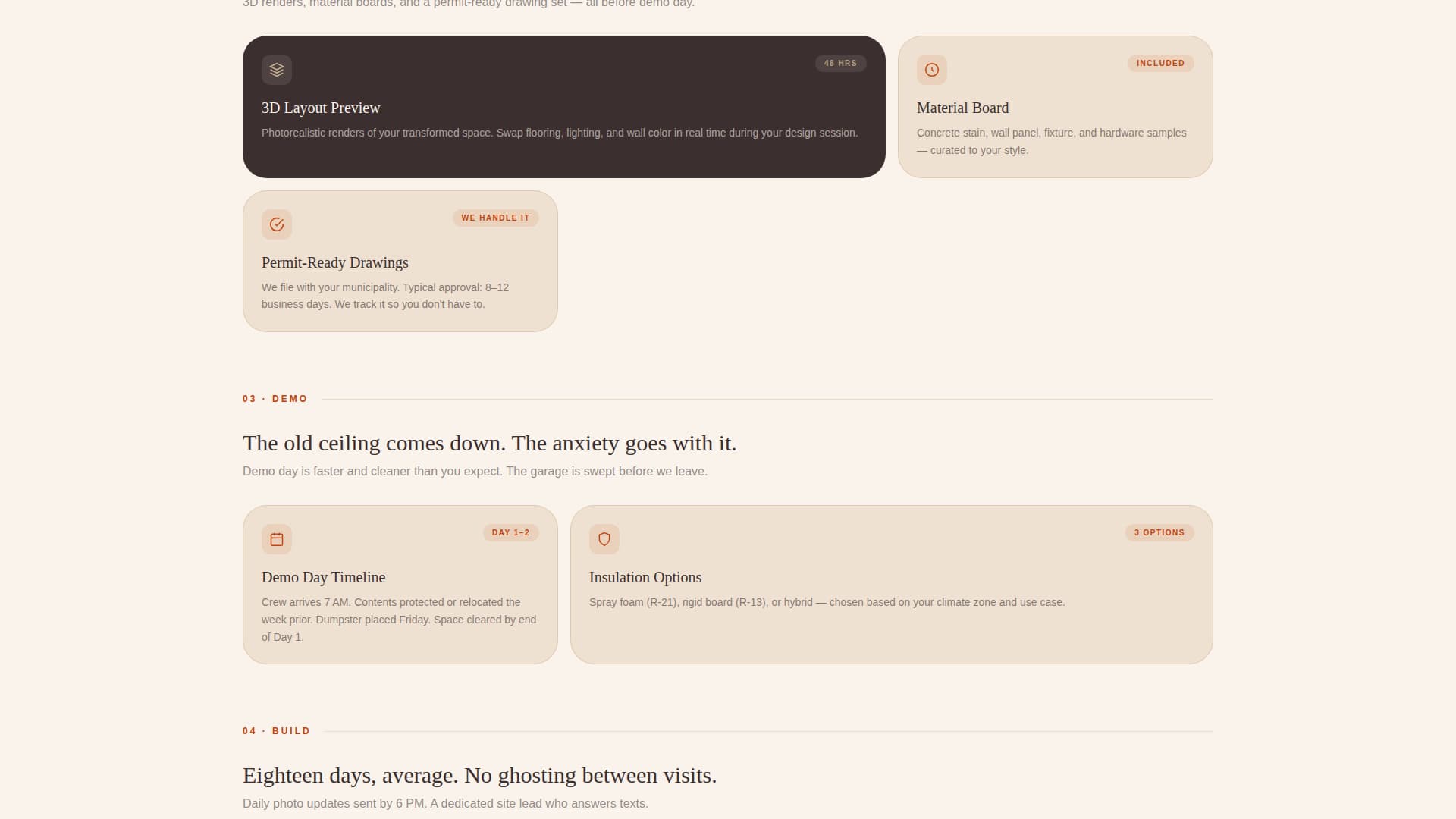 Forge - Transformative Garageremodeling Landing Page Template