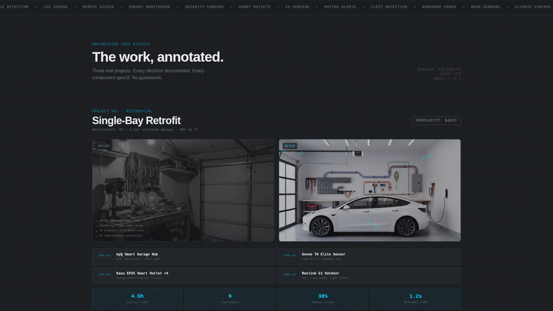 Garageiq - Precision Smarthome Landing Page Template