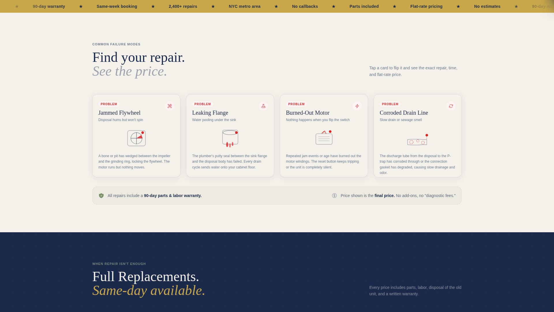 Grind - Trusted Disposalrepair Landing Page Template