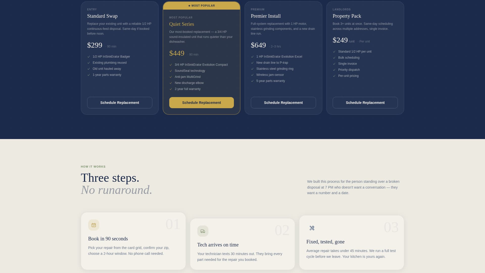 Grind - Trusted Disposalrepair Landing Page Template