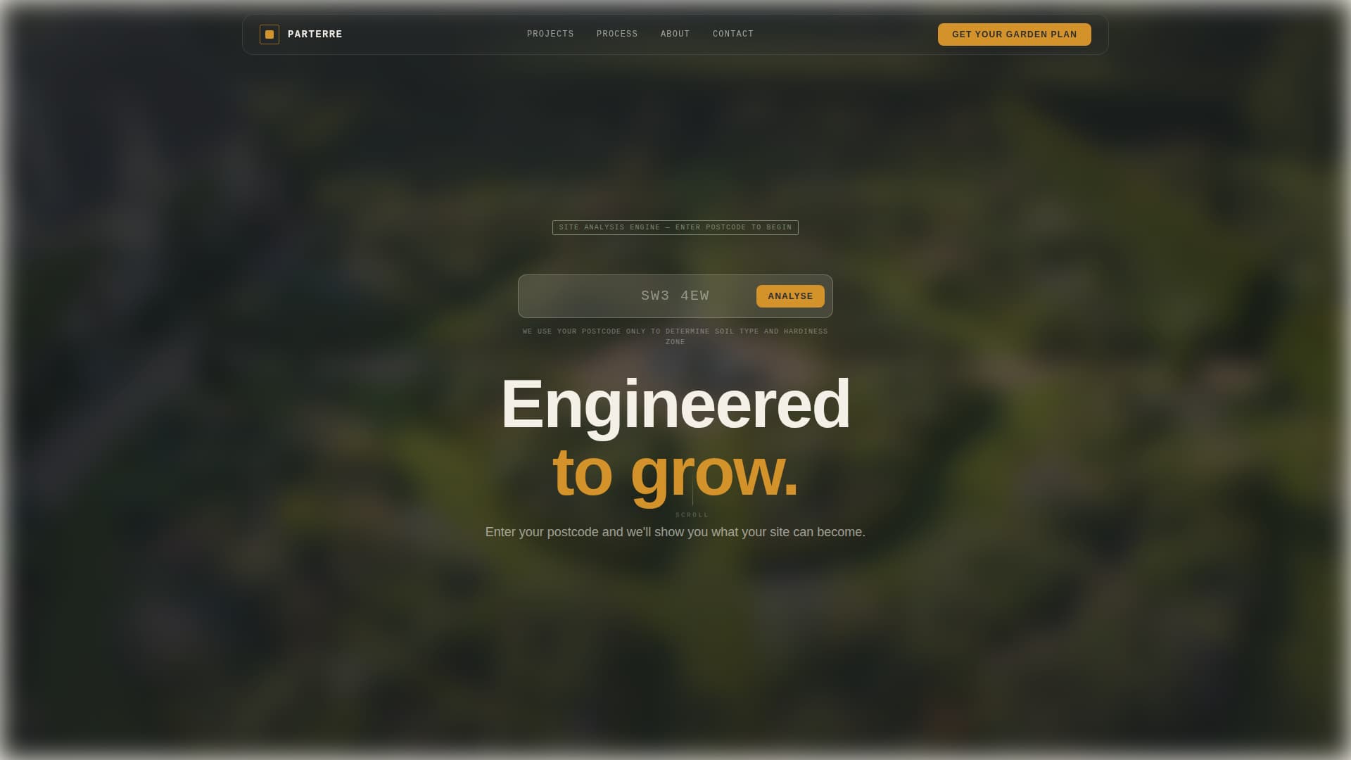 Parterre - Architectural Landscaping Landing Page Template