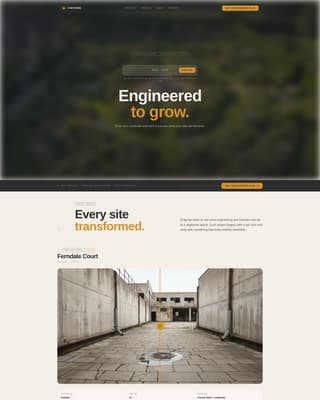 Parterre - Architectural Landscaping Landing Page Template