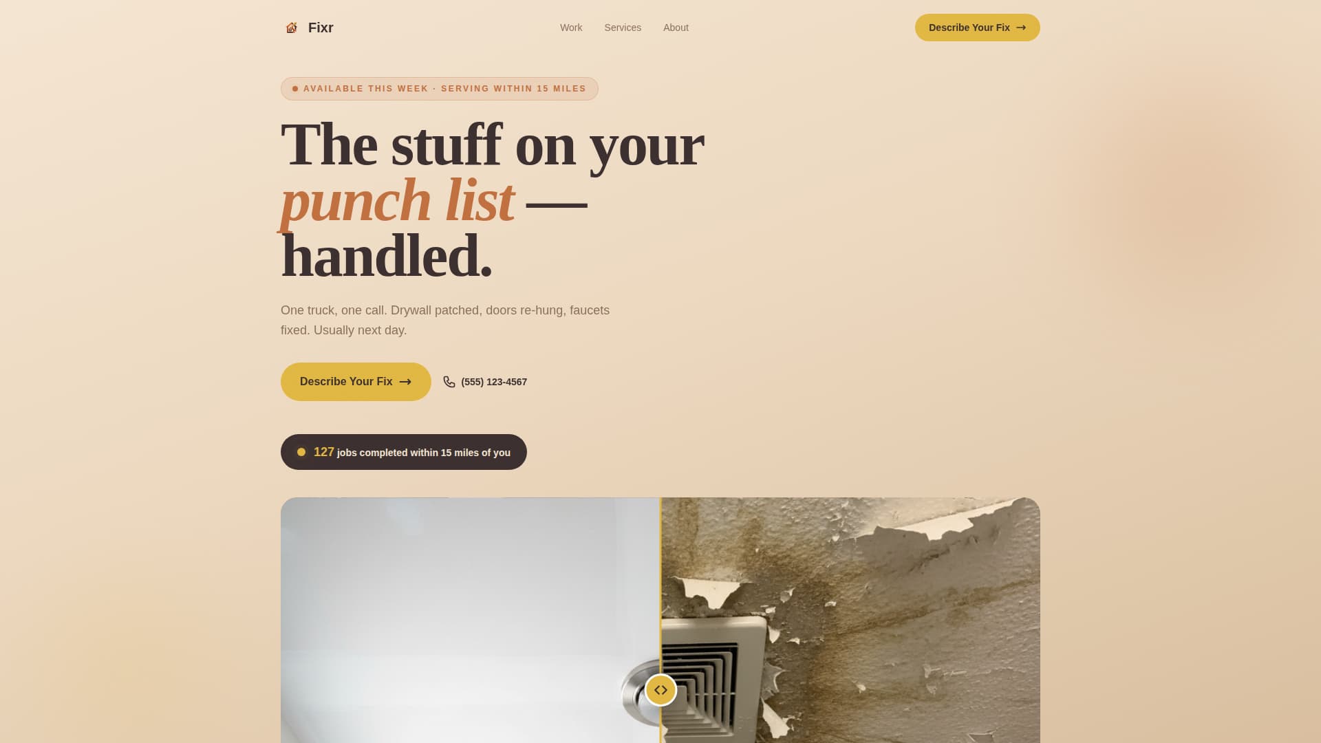 Fixr — Trusted DIY Solutions Landing Page Template