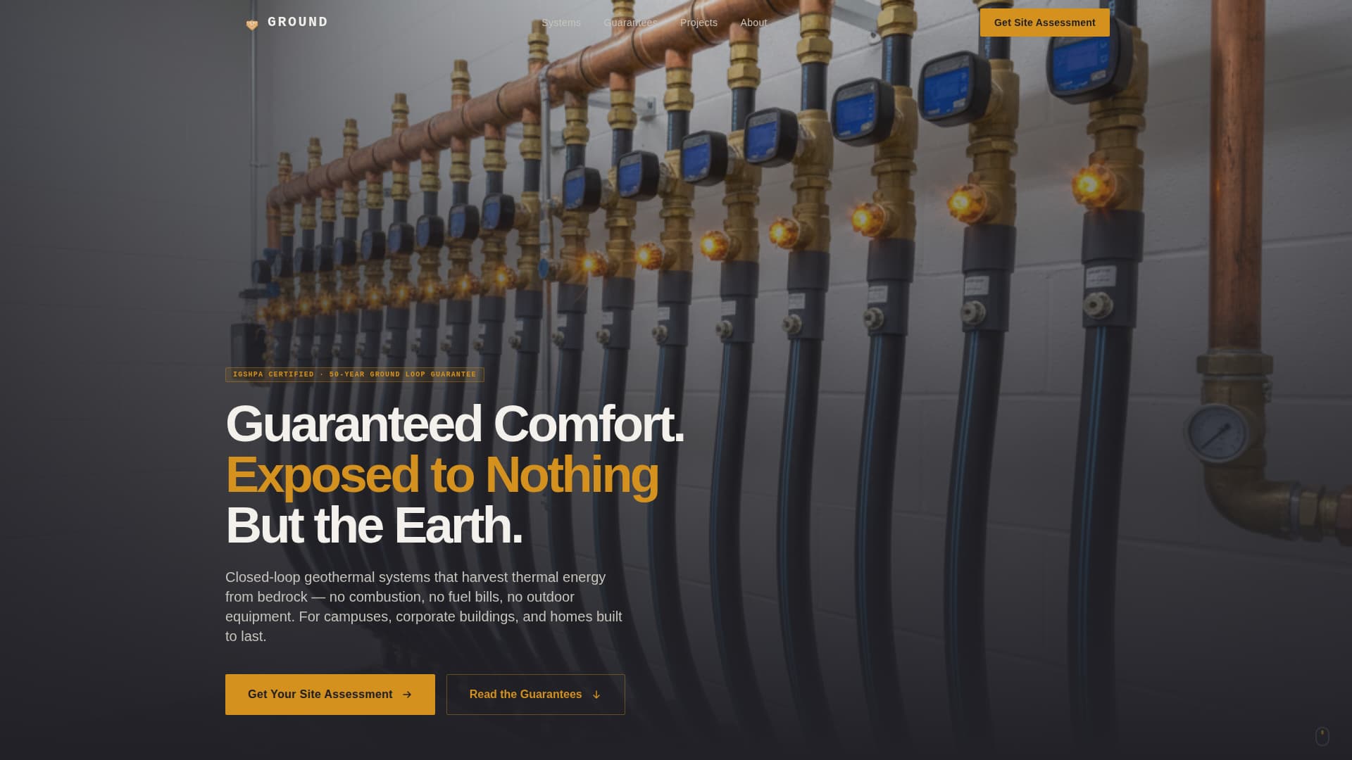 Geothermal HVAC Installation Website Template