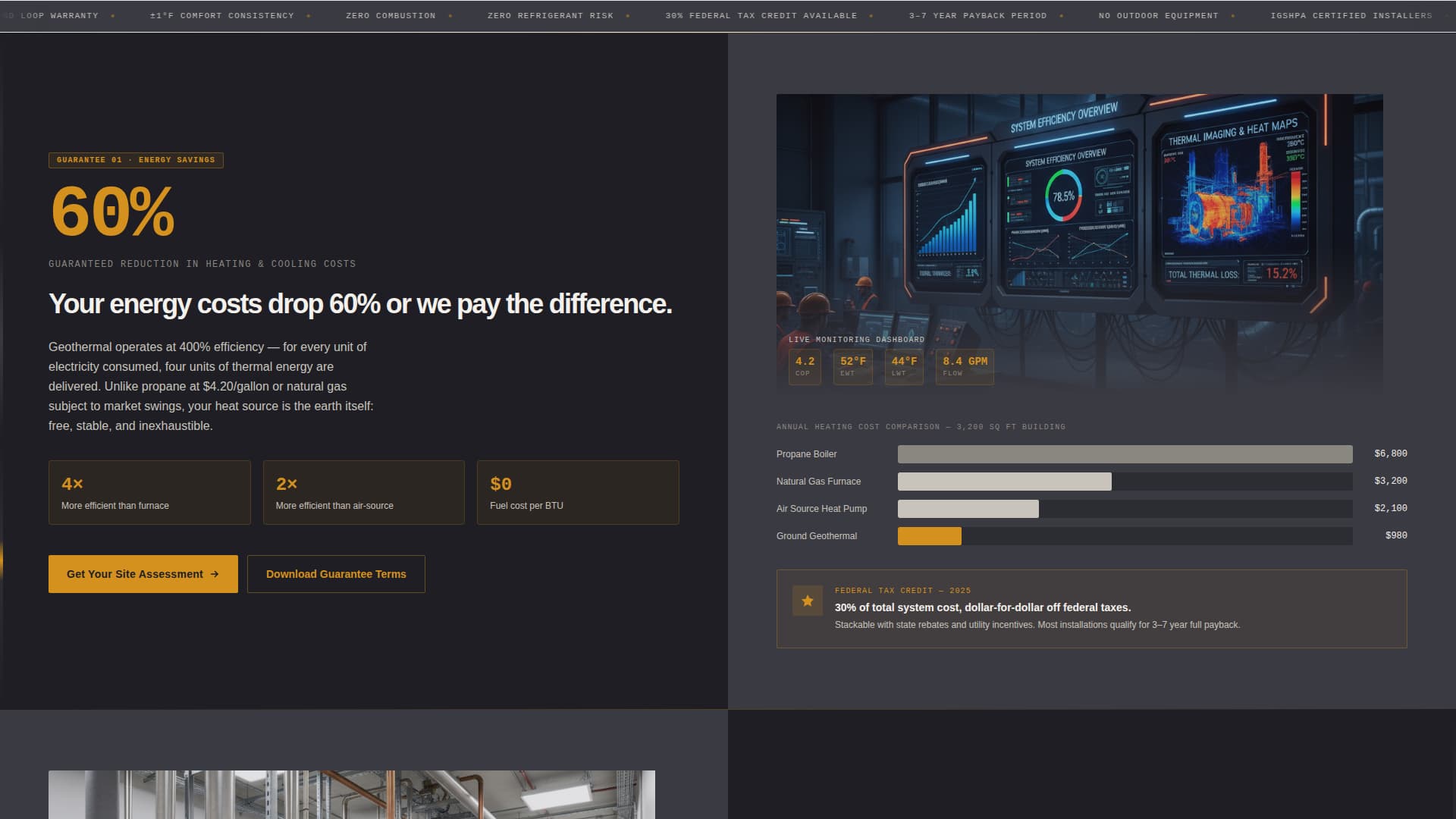 Geothermal HVAC Installation Website Template