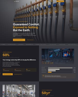 Geothermal HVAC Installation Website Template