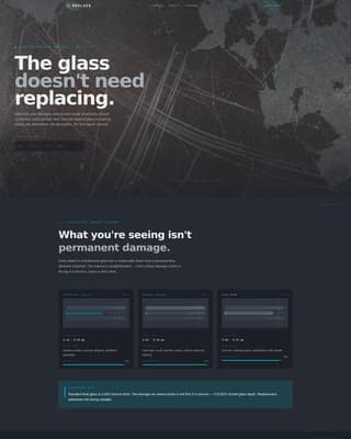 Reglaze - Precision Glassrestoration Landing Page Template