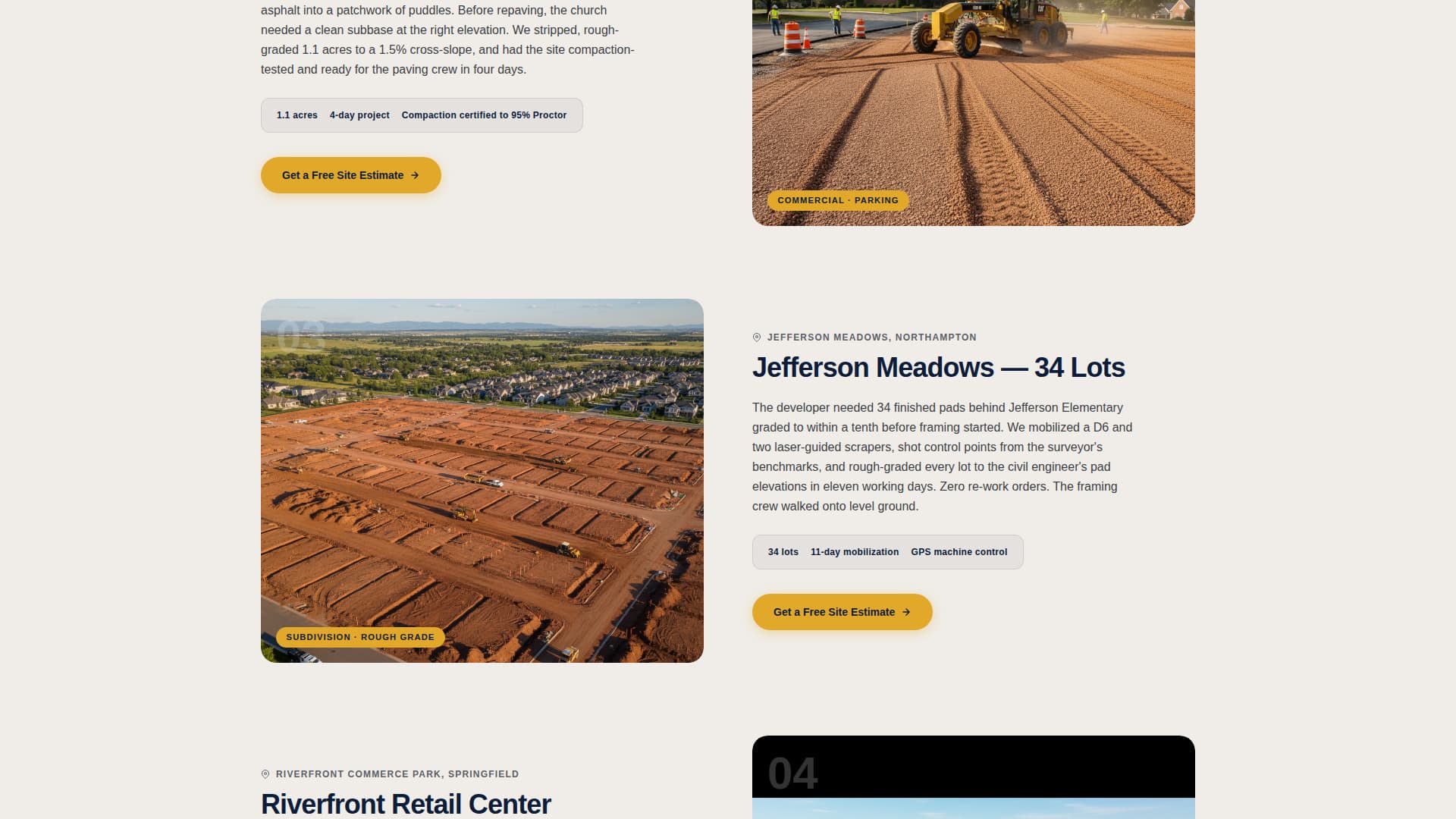 Graderight - Precision Grading Landing Page Template