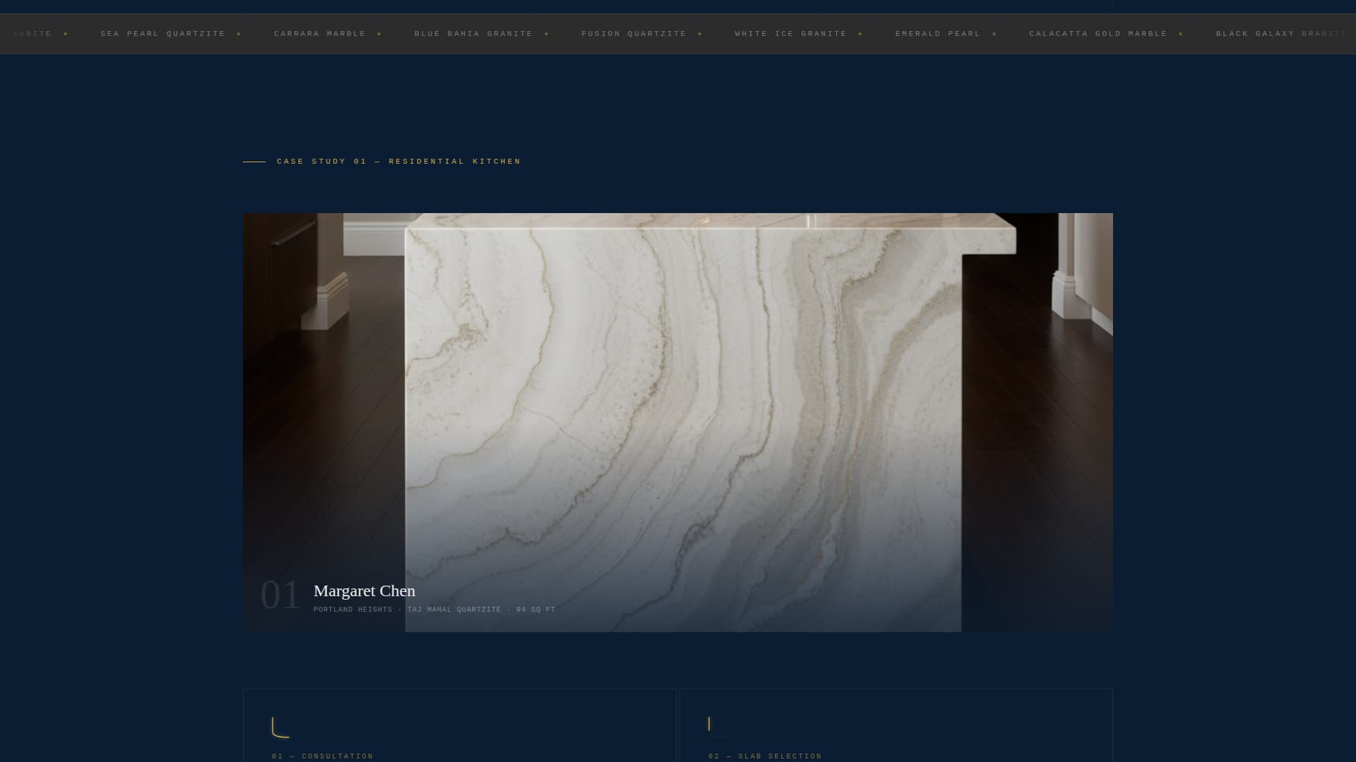Slab - Precision Granite Landing Page Template
