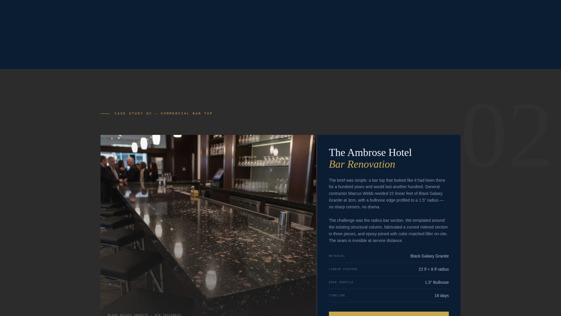 Slab - Precision Granite Landing Page Template