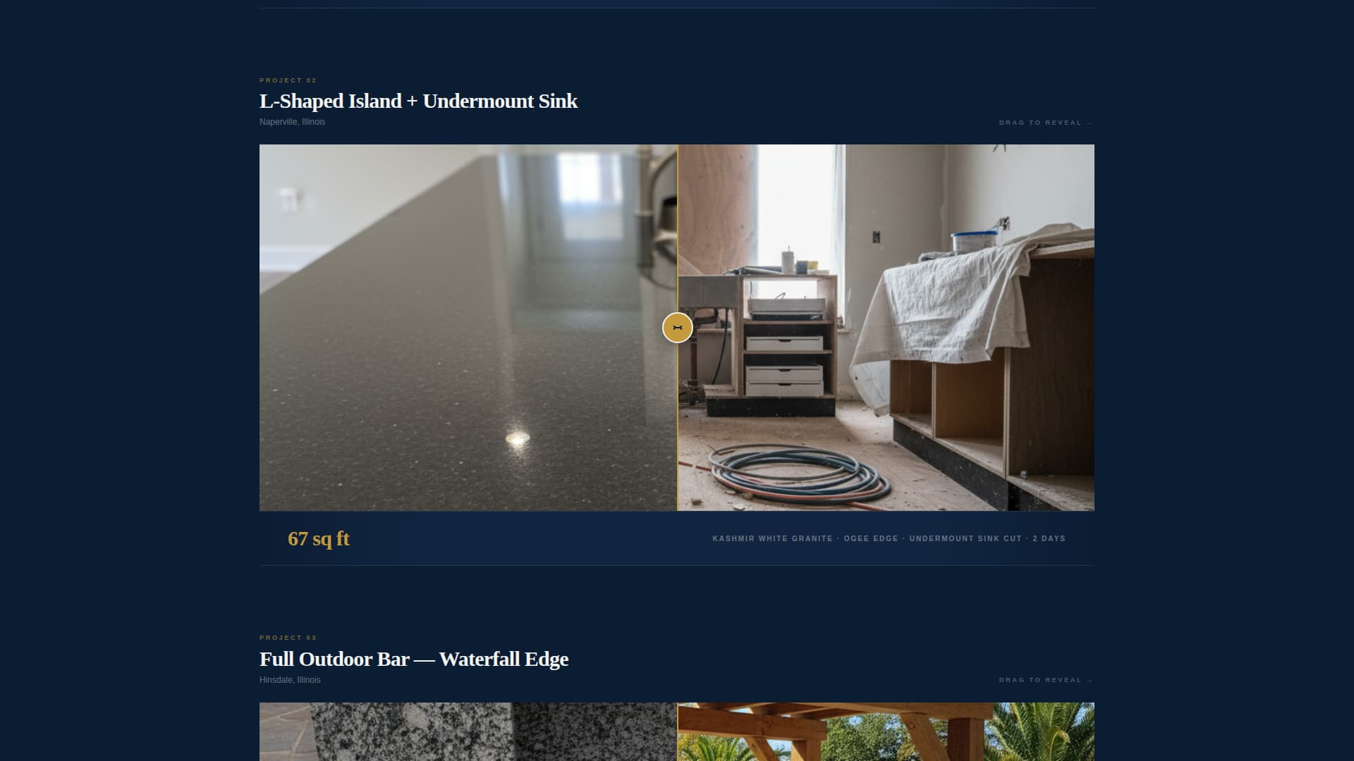 Slab — Mastercraft Stone Finishing Landing Page Template