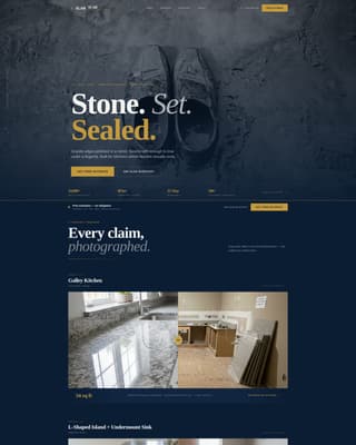 Slab — Mastercraft Stone Finishing Landing Page Template