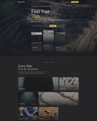 Quarry — Expert Stone Extraction Landing Page Template