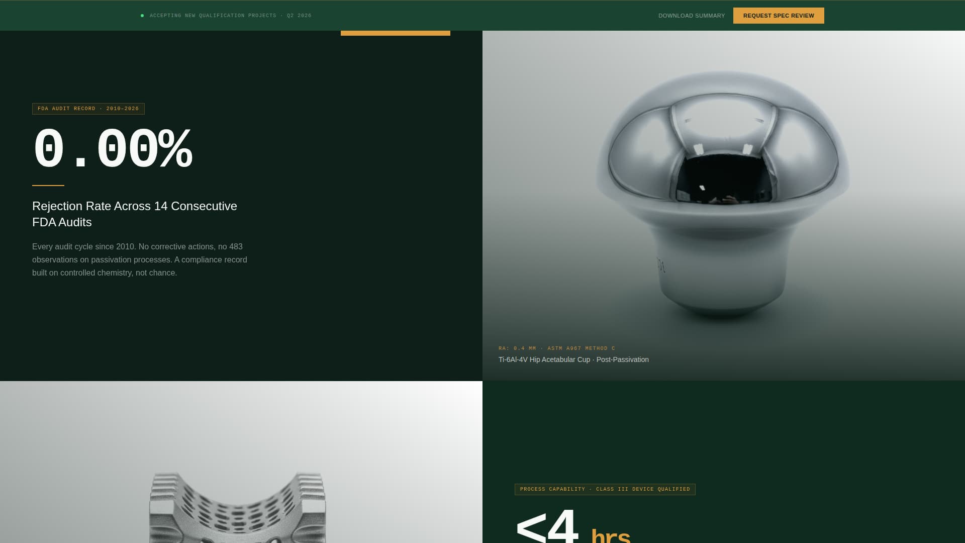 Passivate - Precision Implant Landing Page Template