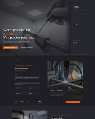 Weld - Precision Medicaldevice Landing Page Template