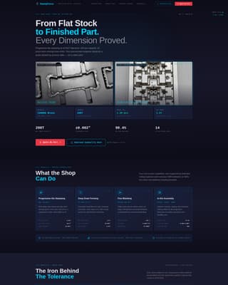 Stampforce - Precision Metalstamping Landing Page Template