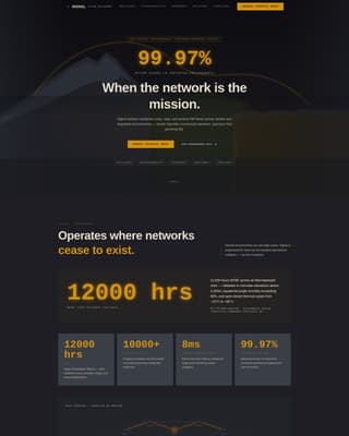 Signal - Hardened Militarycommunications Landing Page Template