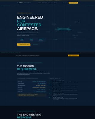 Recon - Tactical UAV Landing Page Template