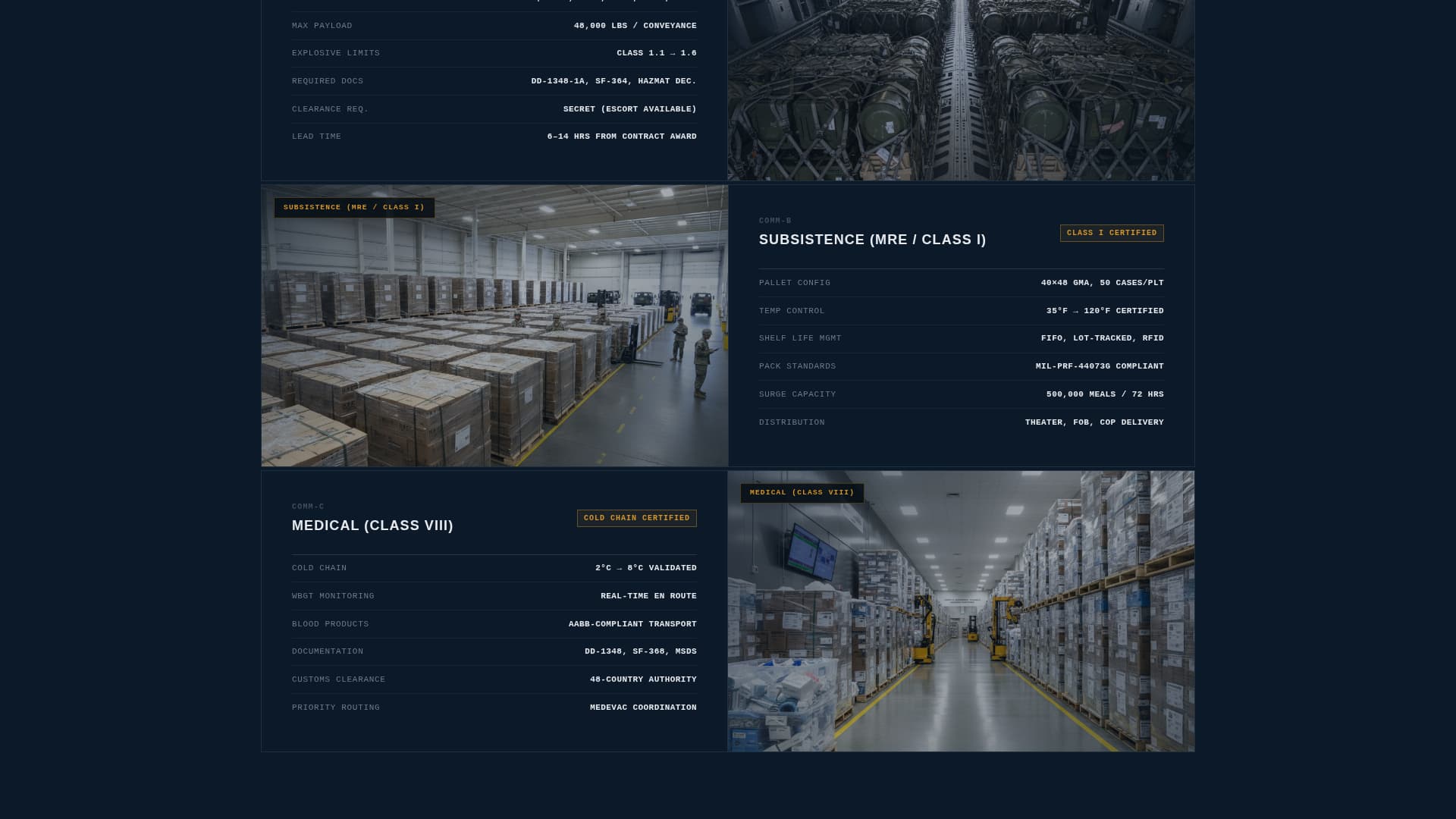 Convoy - Certified Militarylogistics Landing Page Template