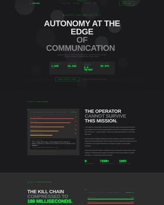 Sentinel - Autonomous Defense Landing Page Template