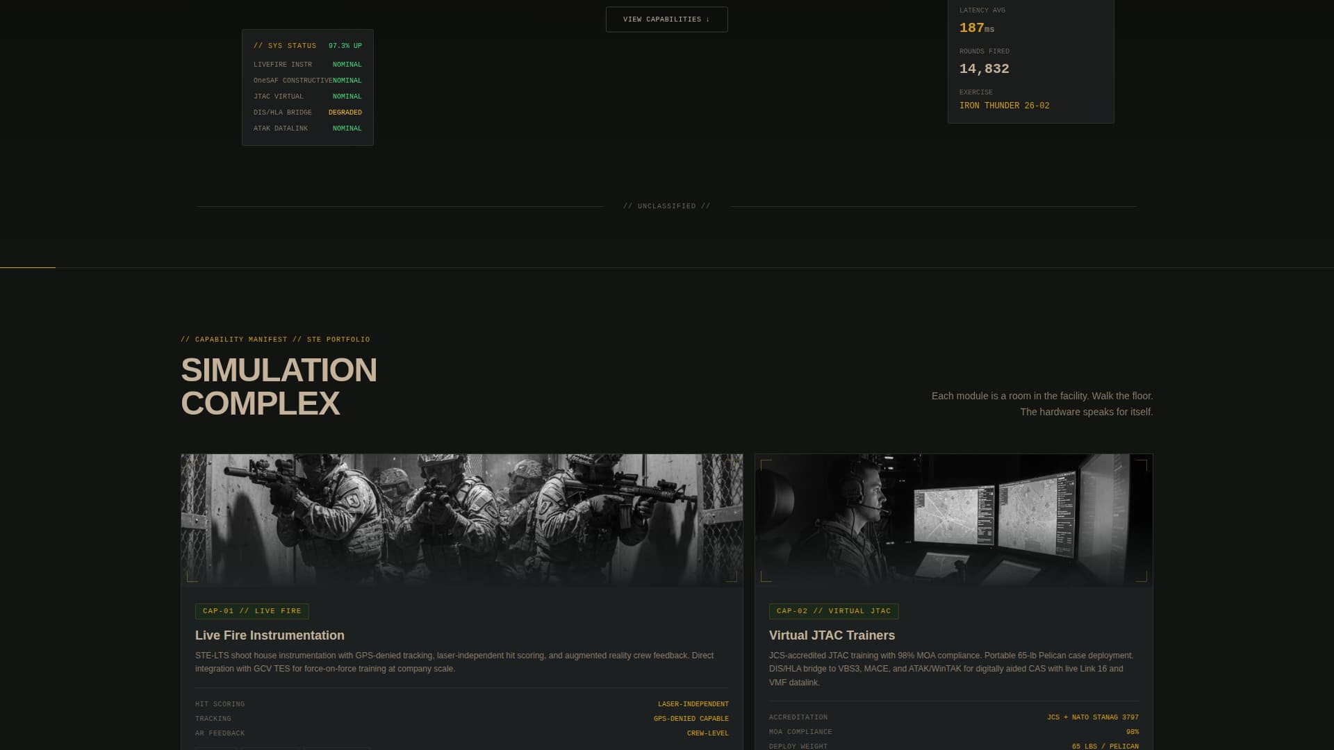 Warfighter - Tactical Militarysimulation Landing Page Template