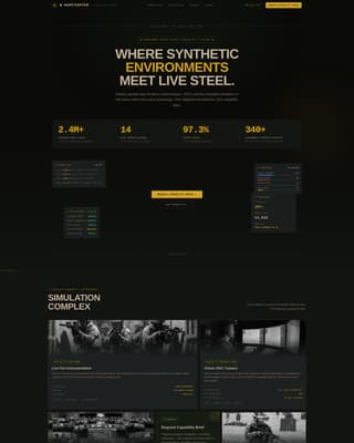 Warfighter - Tactical Militarysimulation Landing Page Template