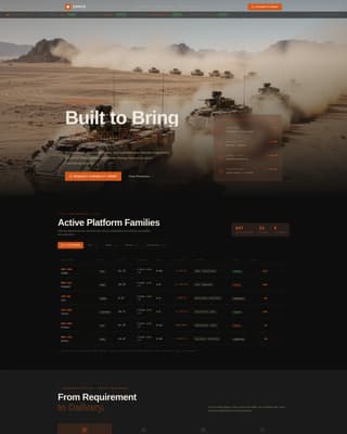 Armor - Tactical Military Landing Page Template