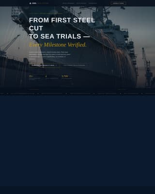 Keel - Precision Navalshipbuilding Landing Page Template