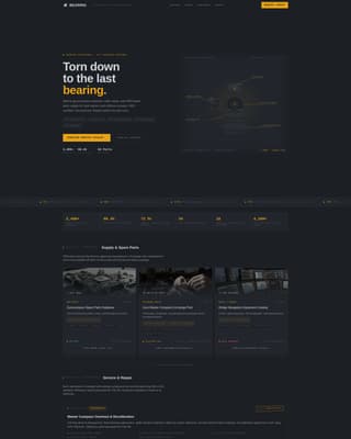 Bearing - Precision Navigation Landing Page Template