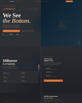 Fathom - Precision Maritime Landing Page Template
