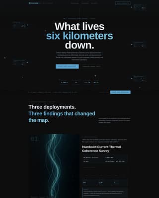 Fathom - Precision Oceanresearch Landing Page Template