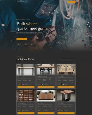 Forge - Industrial Officefurniture Landing Page Template