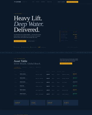 Platform - Powerful Offshoreconstruction Landing Page Template