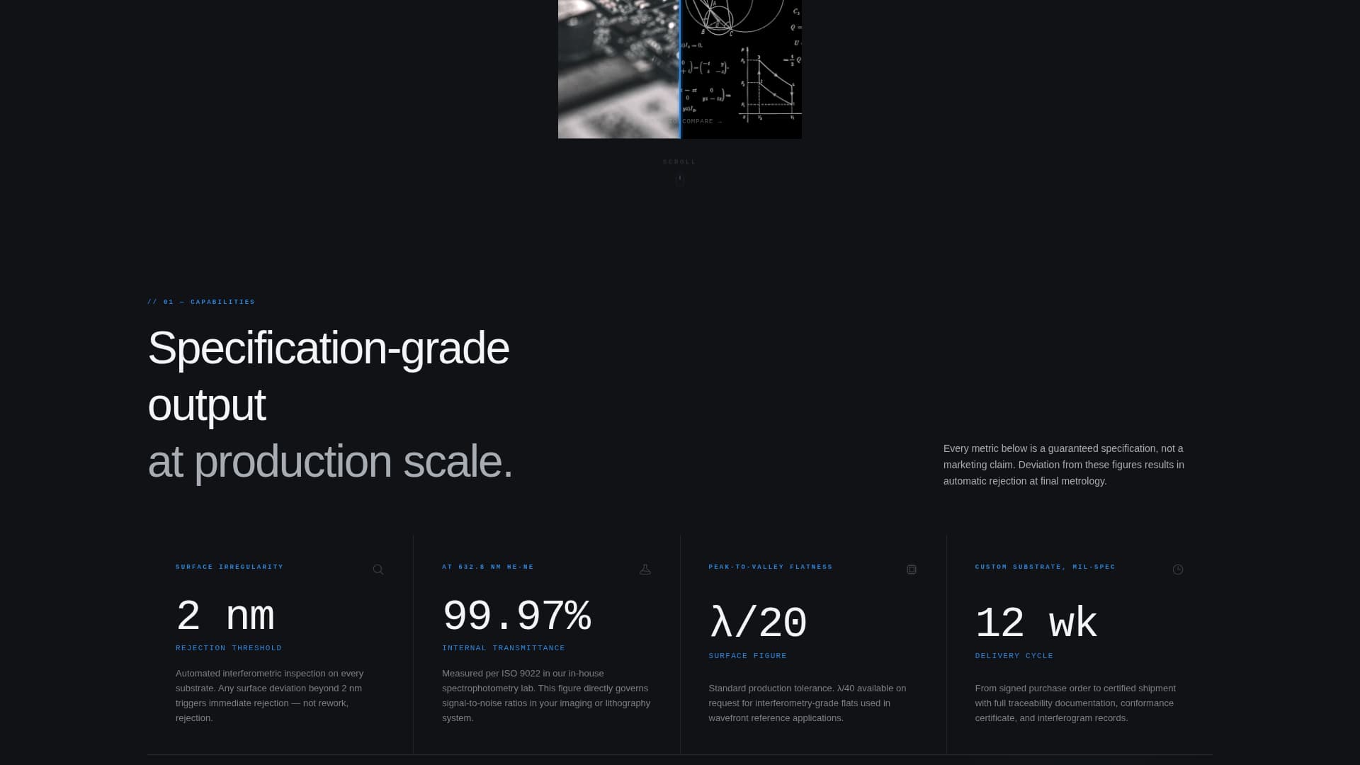 Optic - Precision Opticalglass Landing Page Template