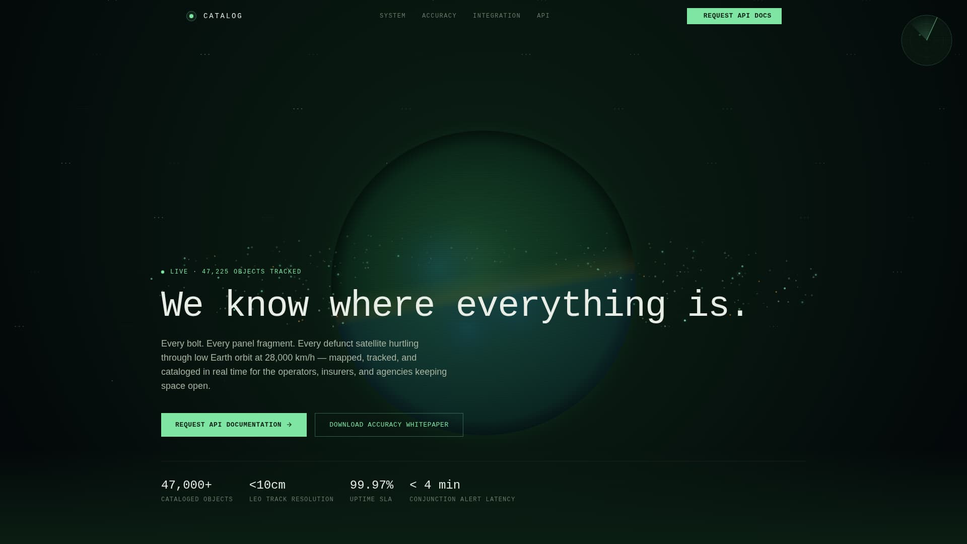 Catalog - Precision Debristracking Landing Page Template