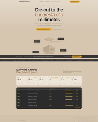 Packagecommand - Precision Packaging Landing Page Template