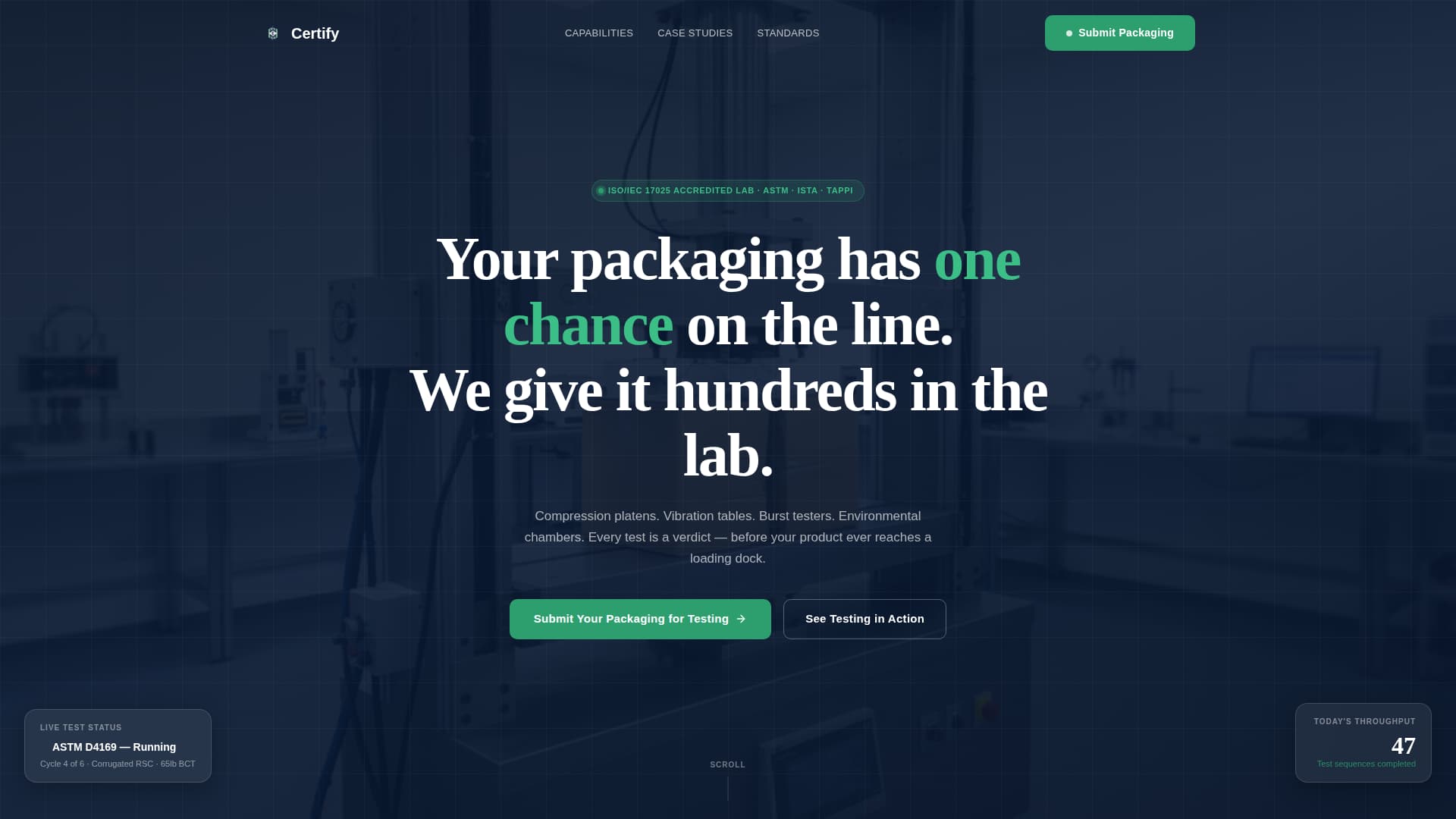 Certify - Authoritative Packaging Landing Page Template