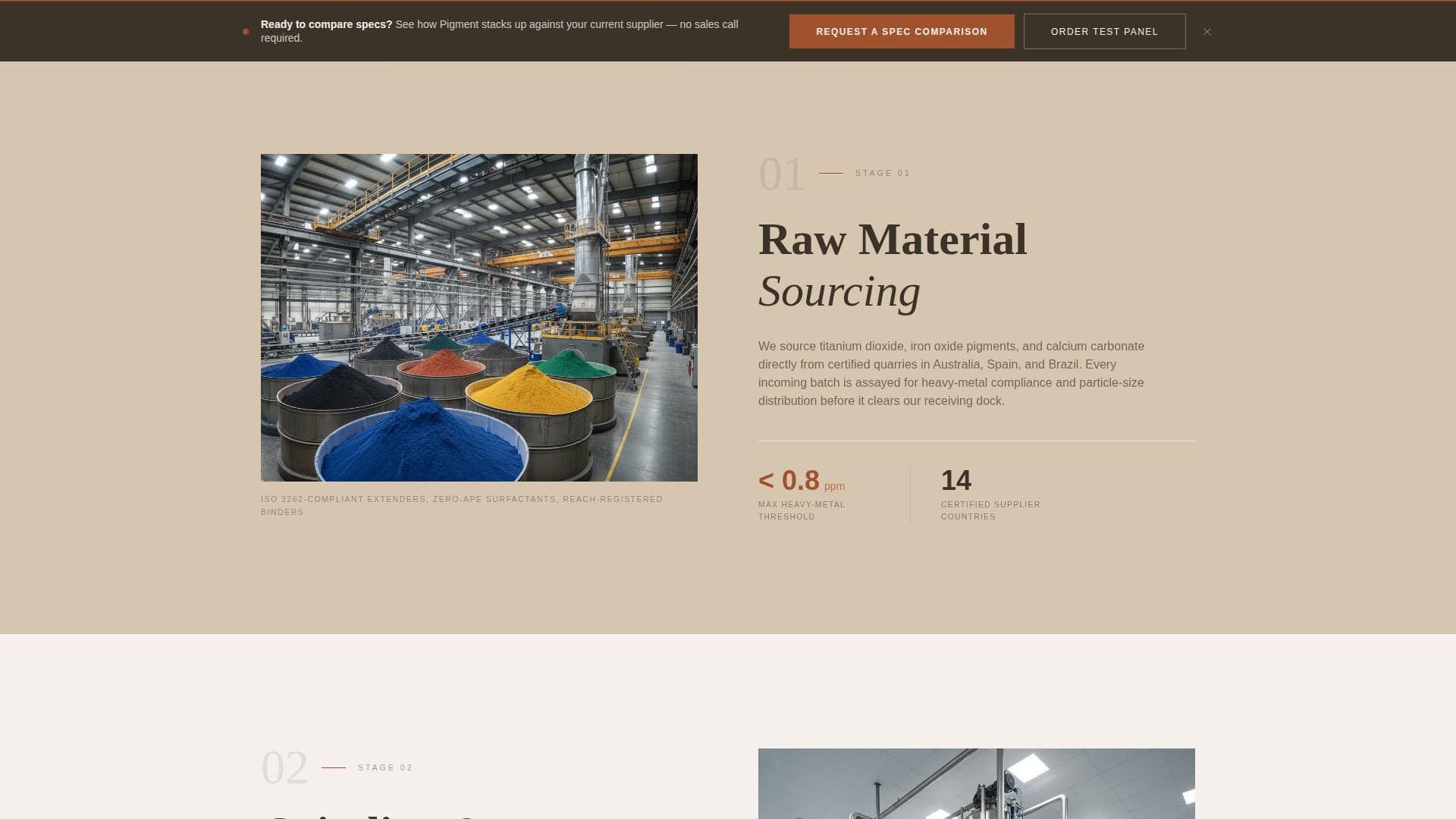 Pigment - Proven Coatings Landing Page Template